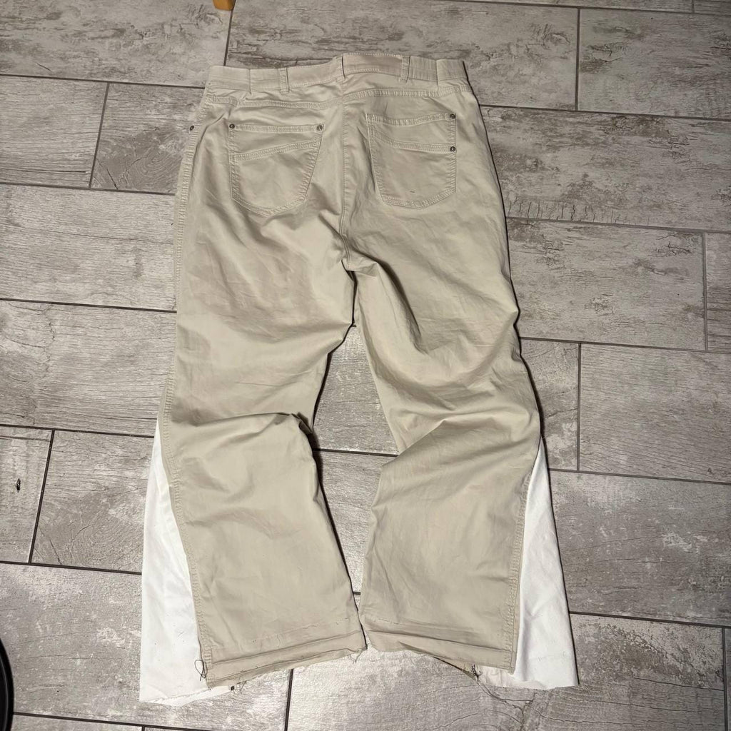 Ręcznie robione spodnie dzwony w stylu gotyckim Y2K: spodnie w stylu streetwear