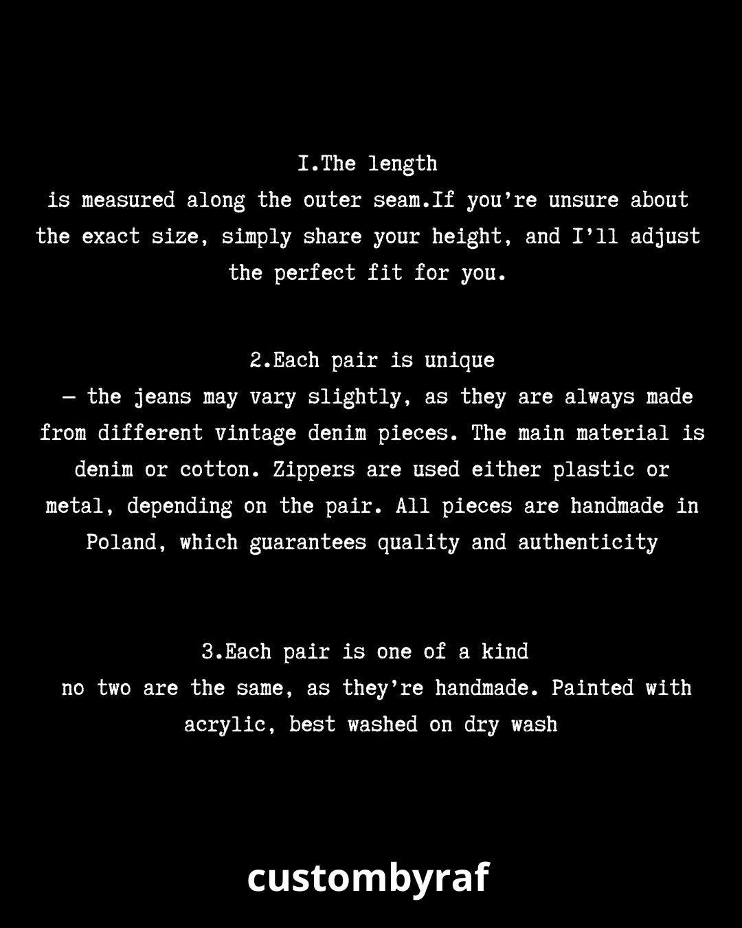 Niebieskie, szerokie, ręcznie robione jeansy: Y2K Goth Punk Alt Streetwear