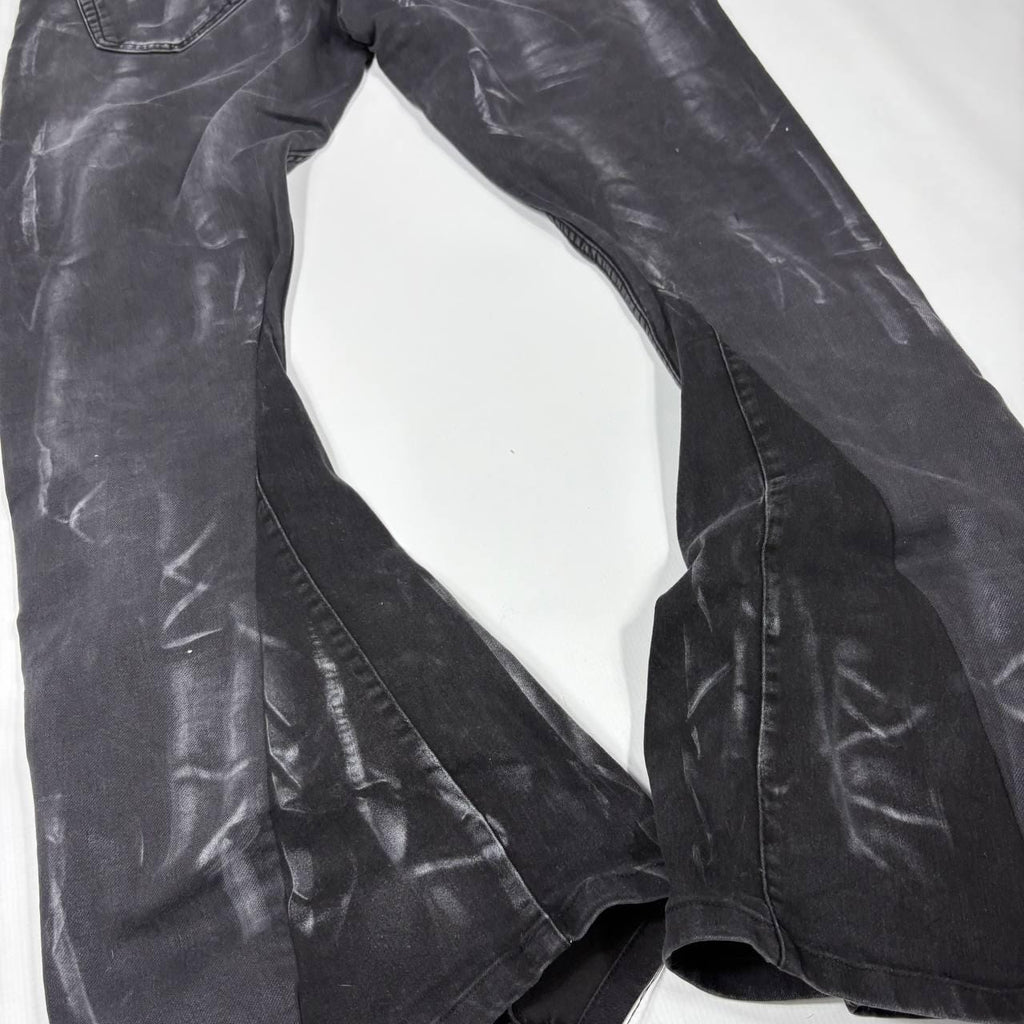 Ręcznie robione czarne dzwony: przetworzony gotycki punk alternatywny streetwear