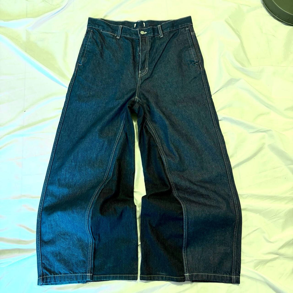 Ręcznie robione spodnie baggy Cyber Sigilism: Y2K Grunge Techwear