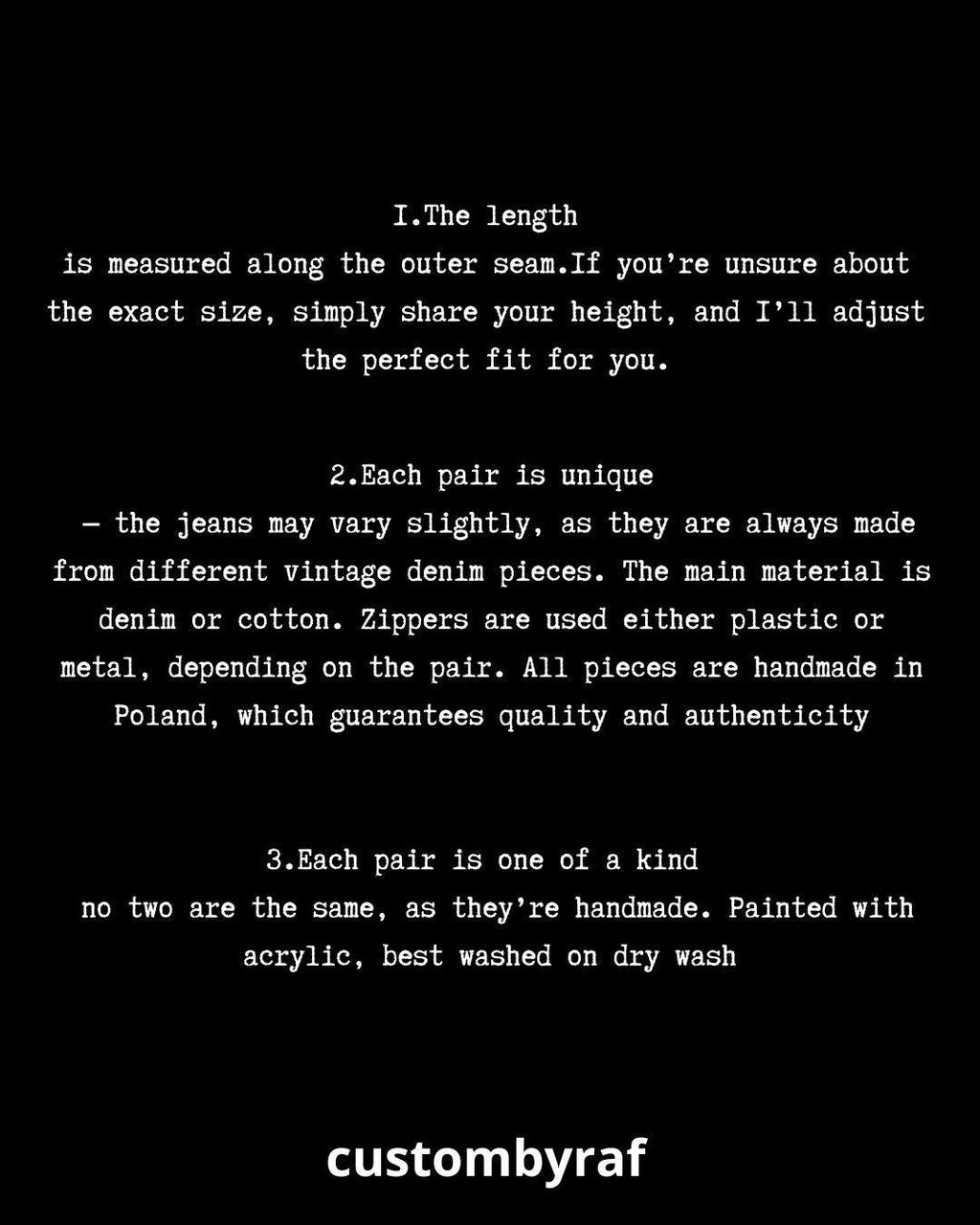 Ręcznie malowane rozszerzane jeansy: Y2K Goth Grunge Alt Streetwear