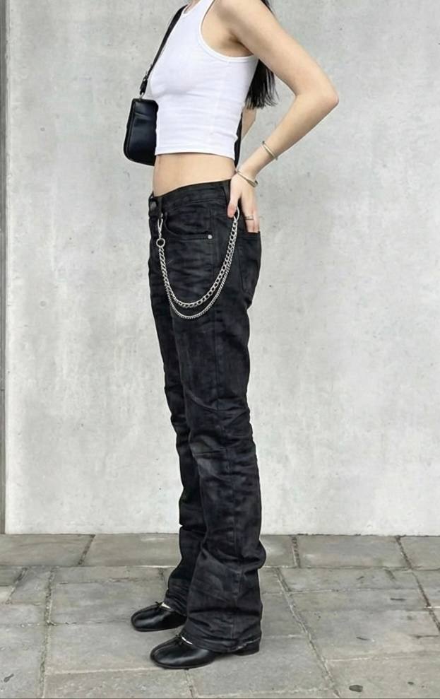 Reconstructed Black Lost Tapes Jeans