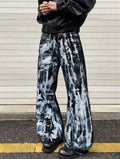 Painted Black Flare Denim